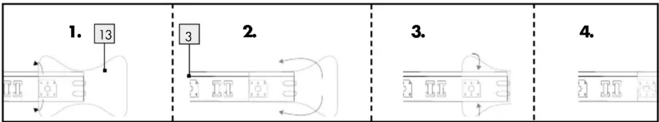 Livarno Lux IAN 324589 - - LED-Band montieren - 1