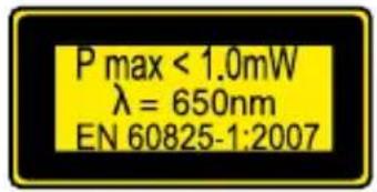 POWERFIX HG03067 - Risque lié au rayon laser - 2