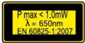 POWERFIX HG03067 - Pericolo a causa di irraggiamento laser - 2