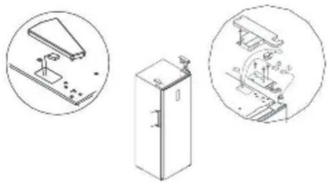 CONTINENTAL EDISON CECUF235NFW - Inversion de la porte - 1