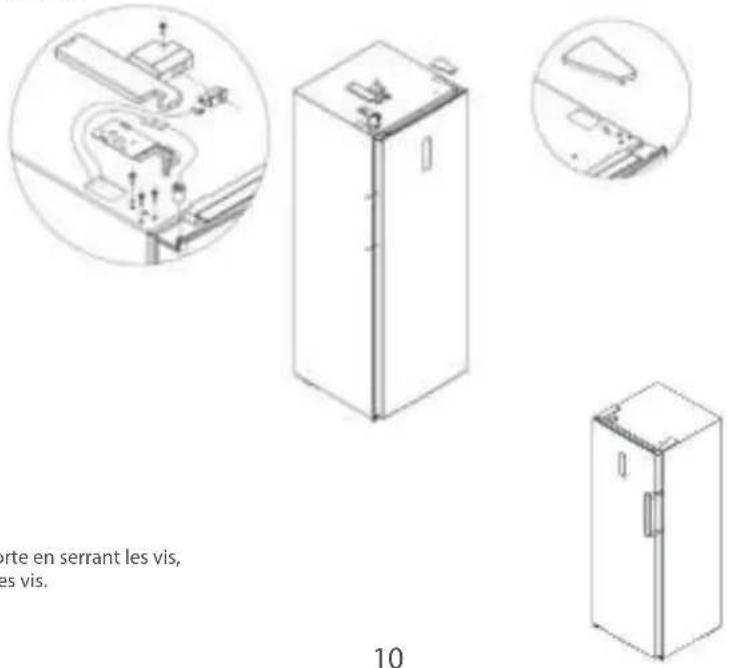 CONTINENTAL EDISON CECUF235NFW - Inversion de la porte - 3
