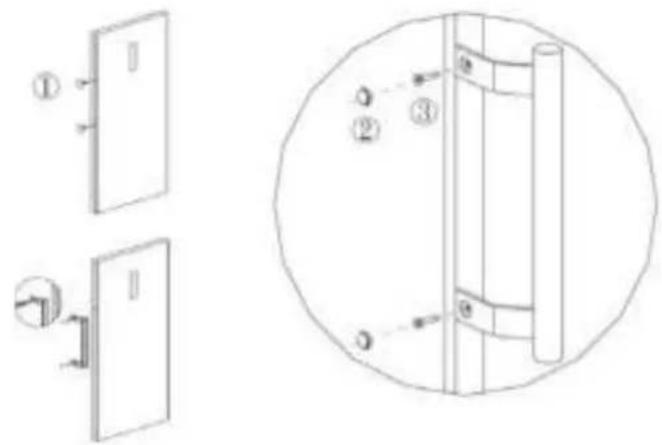 CONTINENTAL EDISON CECUF235NFW - Installing the Door Handle - 1