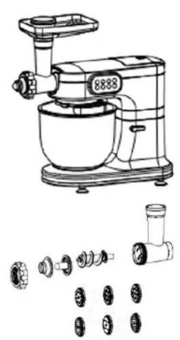 CONTINENTAL EDISON CEFM118G - U tilisation de la fonction hachoir - 3