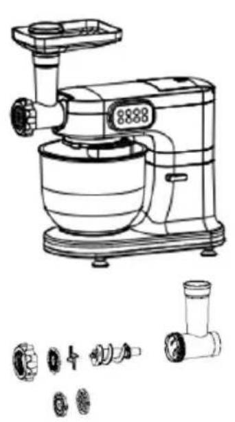 CONTINENTAL EDISON CEFM118G - U tilisation de la fonction hachoir - 1