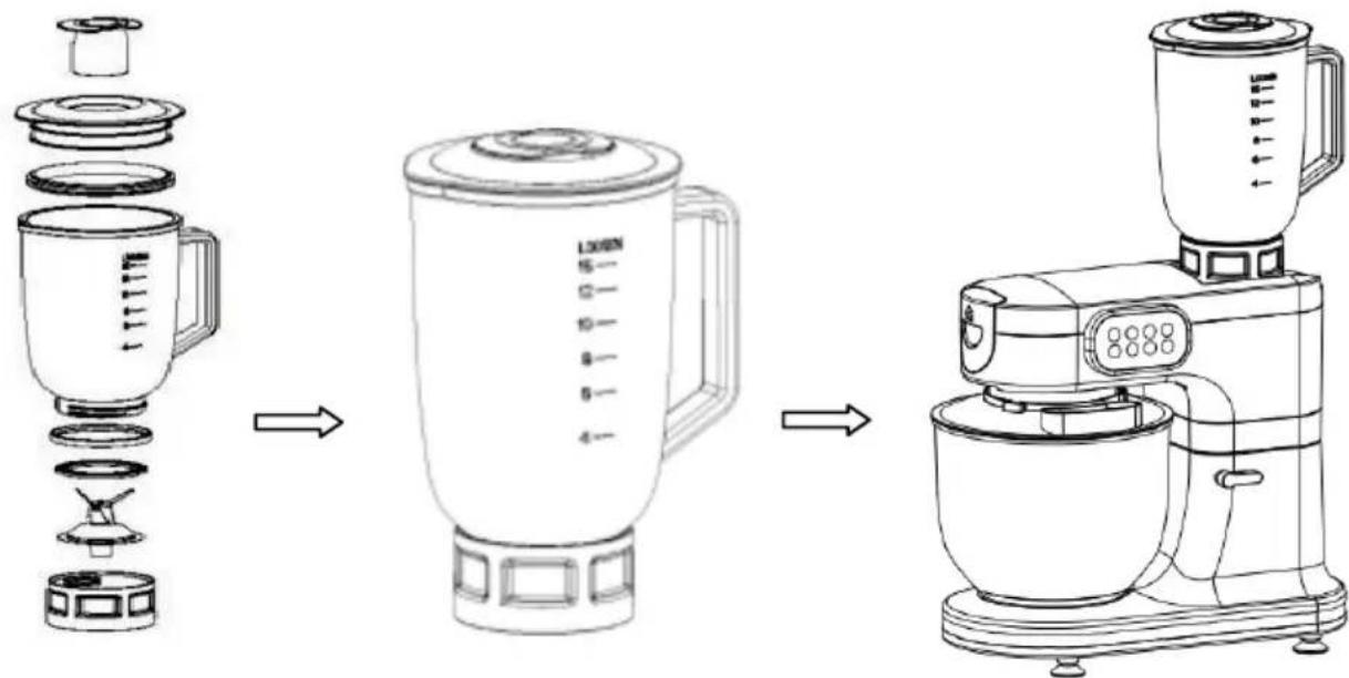 CONTINENTAL EDISON CEFM118G - Utilisation du blender - 1