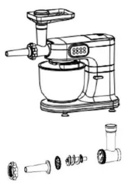 CONTINENTAL EDISON CEFM118G - U tilisation de la fonction hachoir - 2