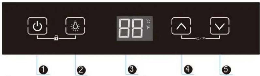 CONTINENTAL EDISON CECWC52BE - TEMPERATURE SETTING - 1