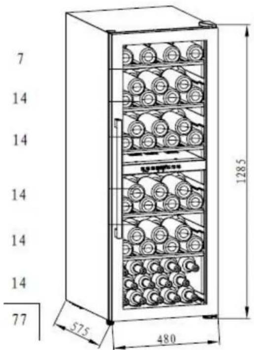 CONTINENTAL EDISON CECWC2Z77C - Wine storage - 1