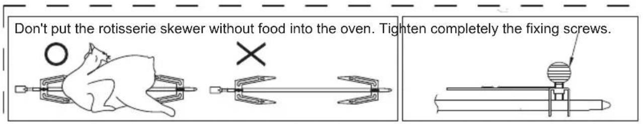 CONTINENTAL EDISON CEMO34CS2 - Rotisserie Skewer Installation - 3