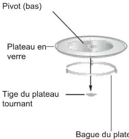 CONTINENTAL EDISON CEMO20IXEG - Installation du plateau tournant - 1