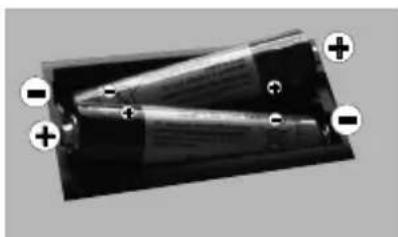 CONTINENTAL EDISON CELED32S0817B3 - Inserting the Batteries into the Remote - 1