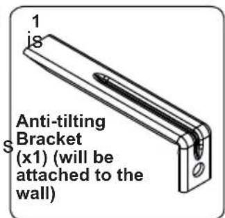 CONTINENTAL EDISON CECDF5060W2 - Anti-tilting kit - 1