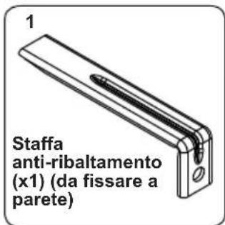 CONTINENTAL EDISON CECDF5060W2 - Kit anti-ribaltamento - 1