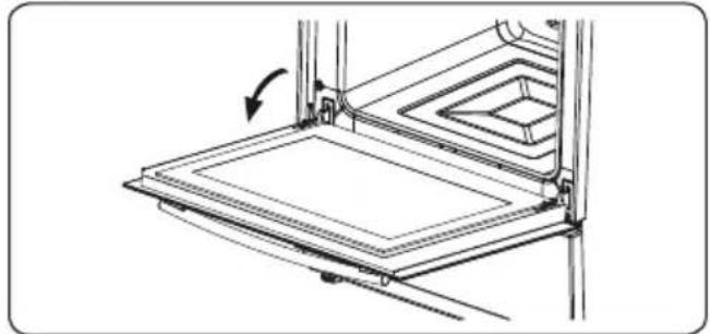CONTINENTAL EDISON CECDF5060W2 - Removal of the Oven Door - 1