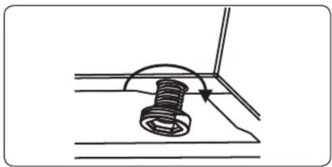 CONTINENTAL EDISON CECDF6060W - Adjusting the feet - 1