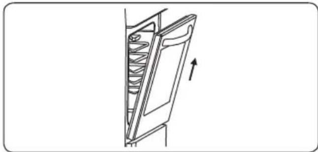 CONTINENTAL EDISON CECDF6060W - Removal of the Oven Door - 3