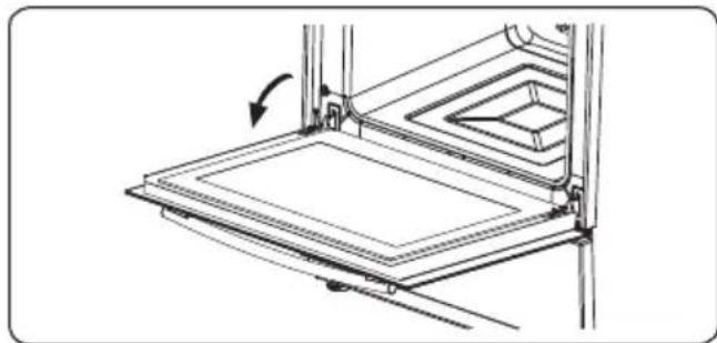 CONTINENTAL EDISON CECDF6060W - Removal of the Oven Door - 1