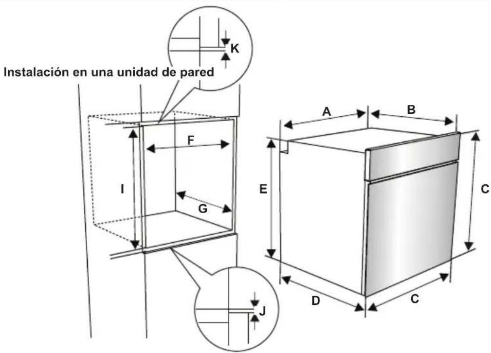 CONTINENTAL EDISON CEF78CB - Instalación del horno - 2