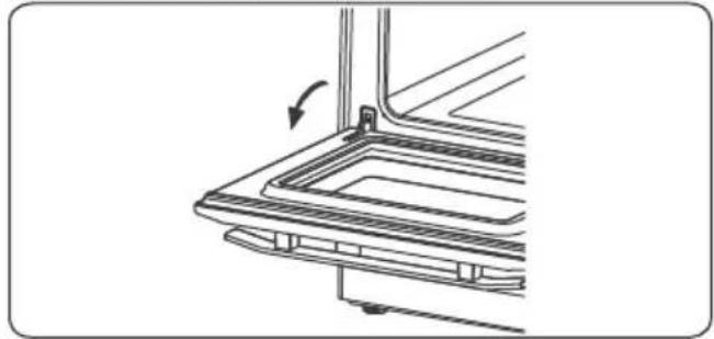 CONTINENTAL EDISON CECP9060MBXD - Rimozione dello sportello del forno - 1