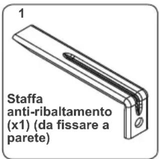CONTINENTAL EDISON CECP9060MBXD - KIT ANTI-RIBALTAMENTO - 1