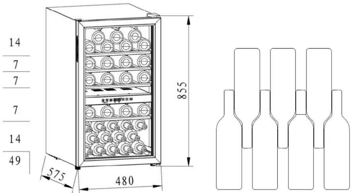 CONTINENTAL EDISON CECWC492Z - Stockage du vin - 1