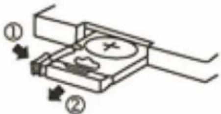 CONTINENTAL EDISON CETDSB40B4 - Installing the battery into the remote - 1