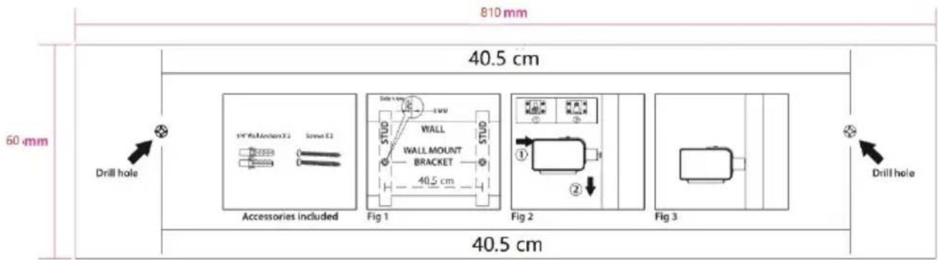 CONTINENTAL EDISON CEBDSCSF19B2 - Wall Mount Bracket Installation - 4
