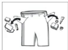 CONTINENTAL EDISON CELL914DDS - Videz des poches intérieures et des poches des pantalons les petits objets métalliques qu'elles pourraient contenir (clous, épinges, trombones). - 1