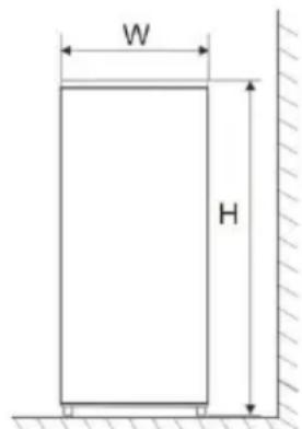 CONTINENTAL EDISON CECUF166NFS - Heat dissipation space - 1