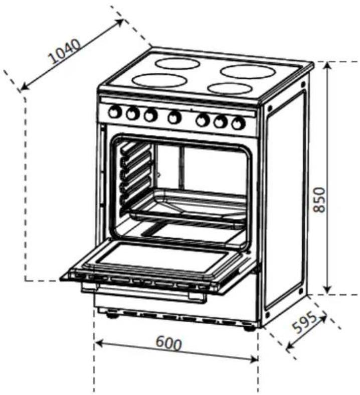CONTINENTAL EDISON CECICM604ZW - CARACTERISTIQUES TECHNIQUES - 1