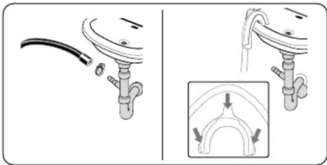CONTINENTAL EDISON CELL10140S1 - Raccordement du tuyau de vidange - 1
