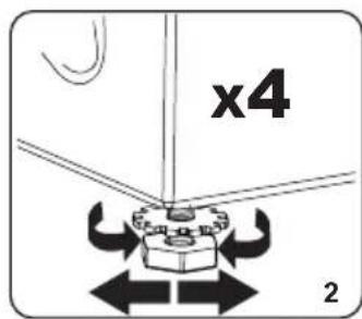 CONTINENTAL EDISON CELL10140S1 - Ajustement des pieds/ajustement des logements réglables - 2