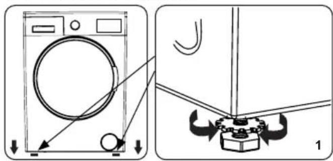 CONTINENTAL EDISON CELL10140S1 - Ajustement des pieds/ajustement des logements réglables - 1