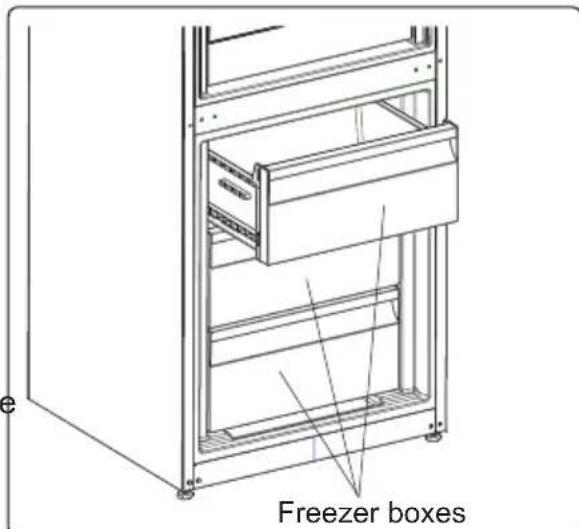 CONTINENTAL EDISON CEFC324B - Removing the freezer box: - 3