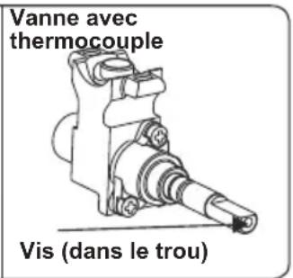 CONTINENTAL EDISON CECG6065FCB - Réglage de la position minimale de la flamme : - 2