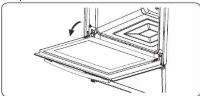 CONTINENTAL EDISON CECG6065FCB - Removal of the Oven Door - 1