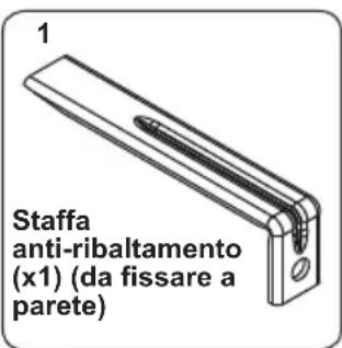 CONTINENTAL EDISON CECG6065FCB - Kit anti-ribaltamento - 1