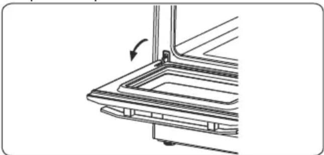 CONTINENTAL EDISON CECG6065FCB - Rimozione dello sportello delorno - 1