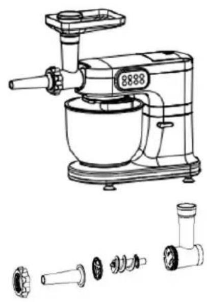 CONTINENTAL EDISON CEFM118R - U tilisation de la fonction hachoir - 2