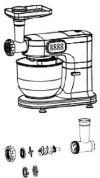 CONTINENTAL EDISON CEFM118R - U tilisation de la fonction hachoir - 1