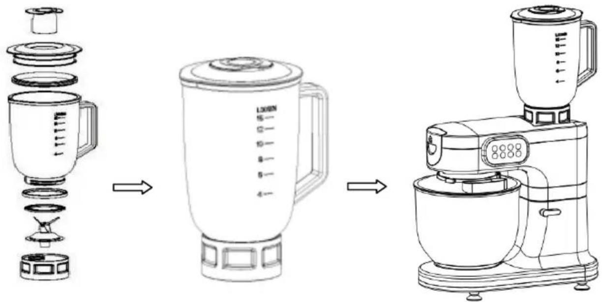 CONTINENTAL EDISON CEFM118R - Utilisation du blender - 1
