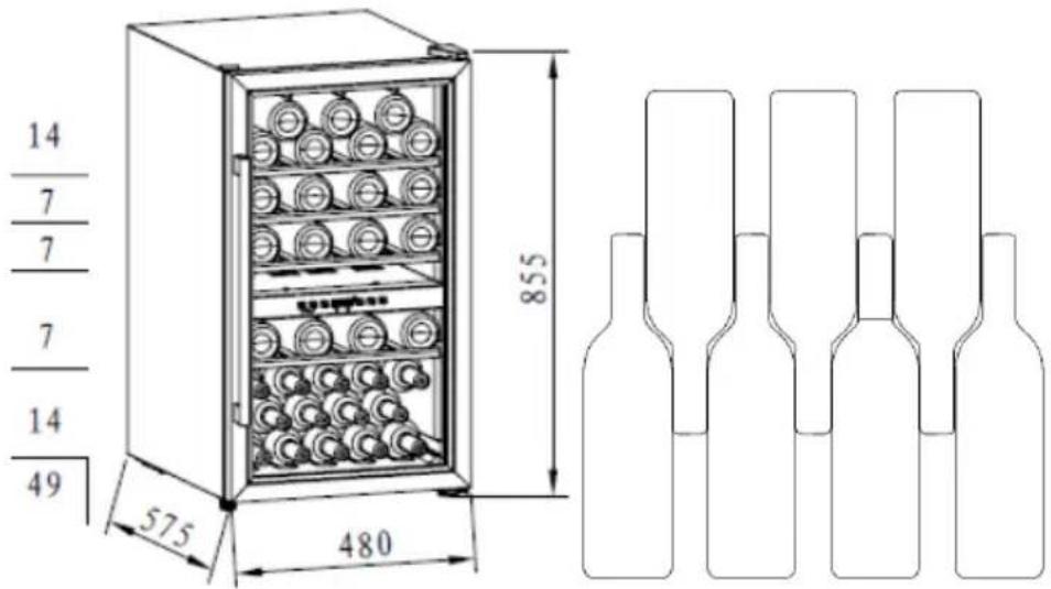 CONTINENTAL EDISON CECWC492ZC - Wine storage - 1