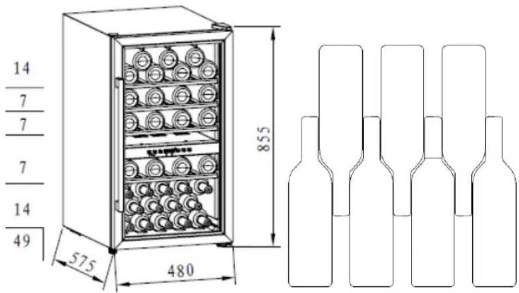 CONTINENTAL EDISON CECWC492ZC - Stockage du vin - 1