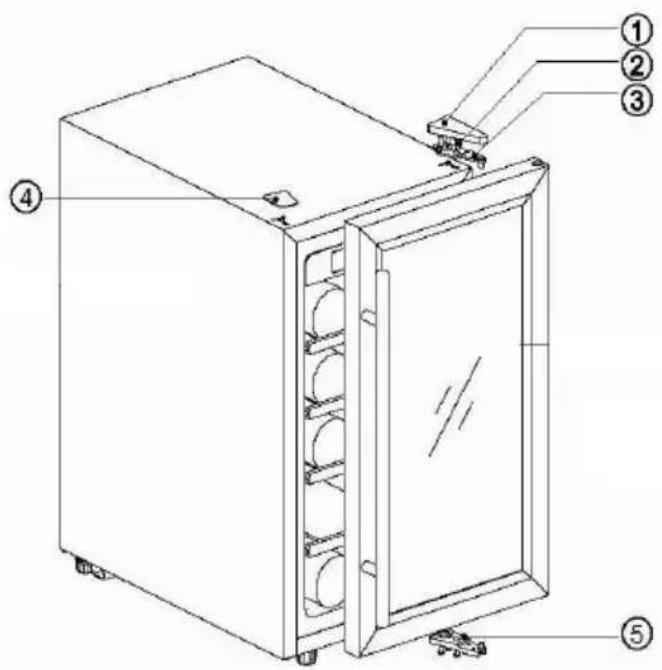 CONTINENTAL EDISON CECWC492ZC - Reverse the door - 1
