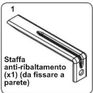 CONTINENTAL EDISON CECDF6060IX - Kit anti-ribaltamento - 1