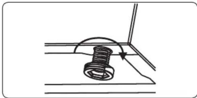 CONTINENTAL EDISON CECDF6060IX - Réglage des pieds - 1