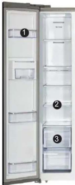 CONTINENTAL EDISON CERA612APPB - FREEZER COMPARTMENT - 1