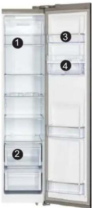 CONTINENTAL EDISON CERA612APPB - REFRIGERATOR COMPARTMENT - 1