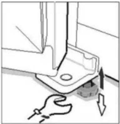 CONTINENTAL EDISON CERA612APPB - RÉGLAGE DES PIEDS EN PLASTIQUE - 1