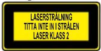 POWERFIX HG00304 - Farlig laserstråle - 1